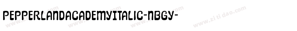 PepperlandAcademyItalic-nBGY字体转换 PepperlandAcademyItalic-nBGY字体转换
