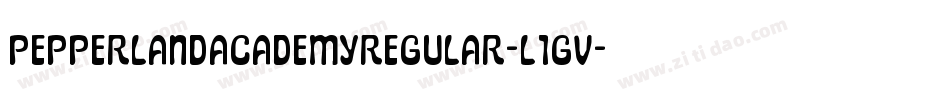 PepperlandAcademyRegular-l1GV字体转换