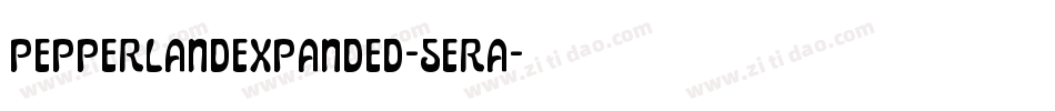 PepperlandExpanded-5eRa字体转换