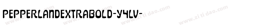 PepperlandExtraBold-Y4Lv字体转换