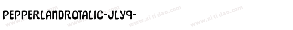 PepperlandRotalic-jly9字体转换