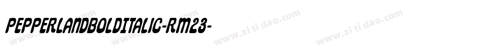 PepperlandBoldItalic-Rm23字体转换 PepperlandBoldItalic-Rm23字体转换