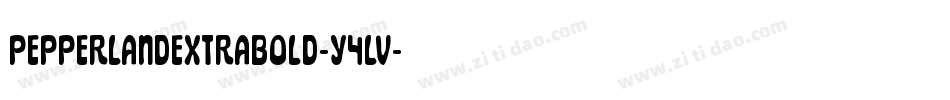 PepperlandExtraBold-Y4Lv字体转换