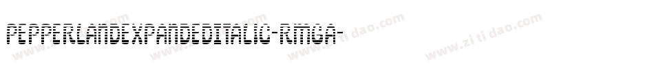PepperlandExpandedItalic-rMGA字体转换 PepperlandExpandedItalic-rMGA字体转换