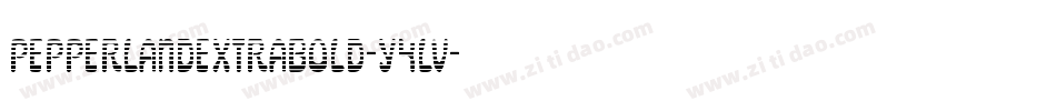 PepperlandExtraBold-Y4Lv字体转换
