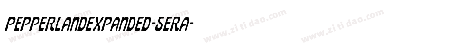 PepperlandExpanded-5eRa字体转换