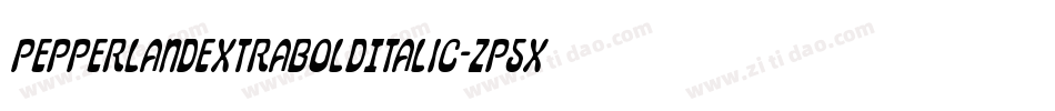 PepperlandExtraBoldItalic-zP5X字体转换 PepperlandExtraBoldItalic-zP5X字体转换