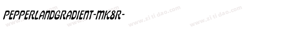 PepperlandGradient-MK8r字体转换