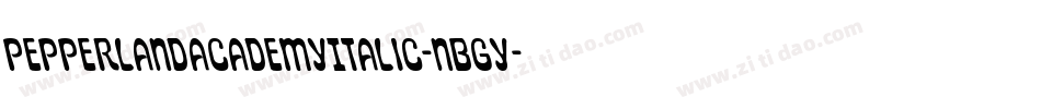 PepperlandAcademyItalic-nBGY字体转换 PepperlandAcademyItalic-nBGY字体转换