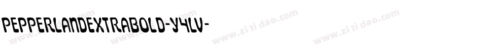 PepperlandExtraBold-Y4Lv字体转换