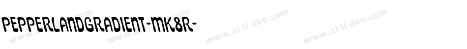 PepperlandGradient-MK8r字体转换