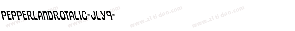 PepperlandRotalic-jly9字体转换