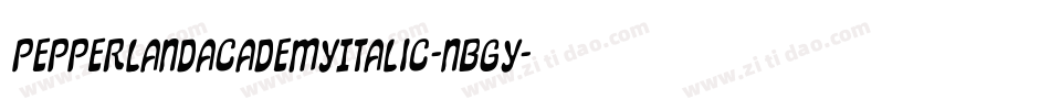 PepperlandAcademyItalic-nBGY字体转换 PepperlandAcademyItalic-nBGY字体转换