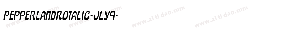 PepperlandRotalic-jly9字体转换