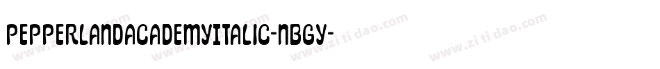 PepperlandAcademyItalic-nBGY字体转换 PepperlandAcademyItalic-nBGY字体转换