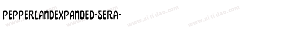 PepperlandExpanded-5eRa字体转换