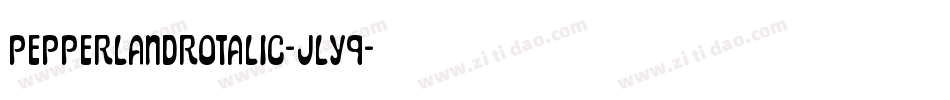 PepperlandRotalic-jly9字体转换