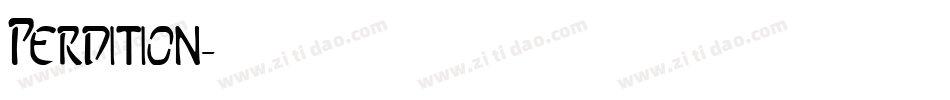 Perdition字体转换