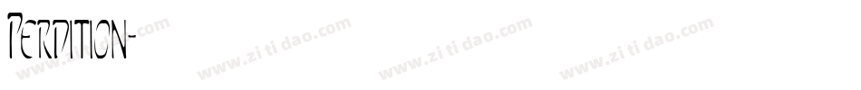 Perdition字体转换