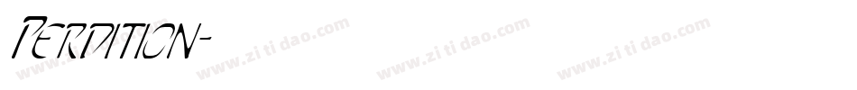 Perdition字体转换