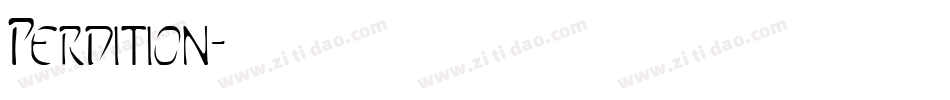 Perdition字体转换