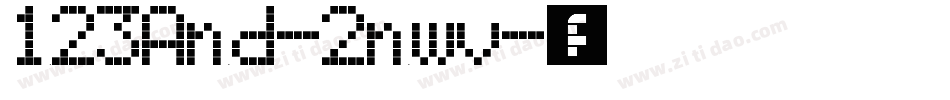 123And-2nwv字体转换