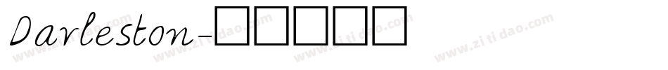 Darleston字体转换