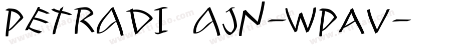PetraDizajn-WPAv字体转换