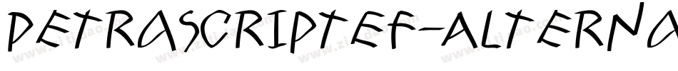 PetraScriptEF-Alternate字体转换
