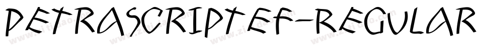 PetraScriptEF-Regular字体转换