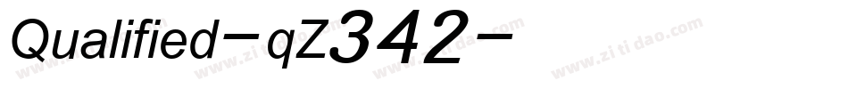 Qualified-qZ342字体转换
