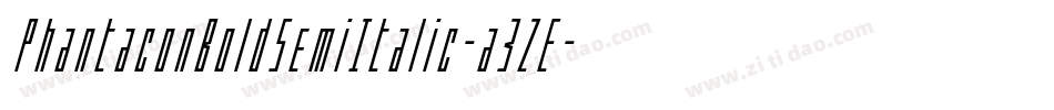 PhantaconBoldSemiItalic-a3ZE字体转换 PhantaconBoldSemiItalic-a3ZE字体转换
