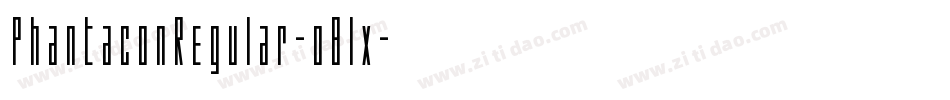 PhantaconRegular-o8lx字体转换