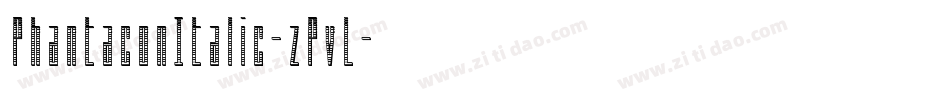 PhantaconItalic-zPvL字体转换