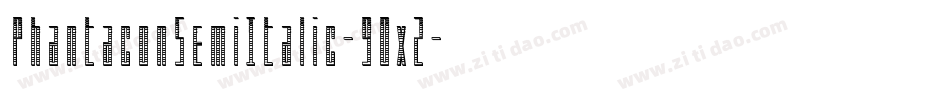 PhantaconSemiItalic-9Ox2字体转换