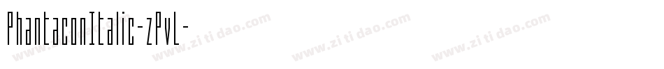 PhantaconItalic-zPvL字体转换