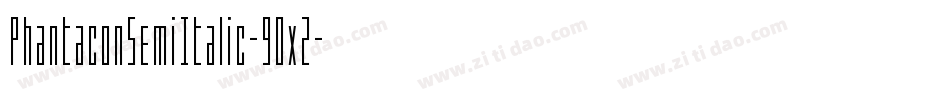 PhantaconSemiItalic-9Ox2字体转换
