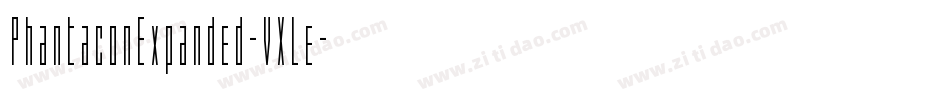 PhantaconExpanded-VXLe字体转换