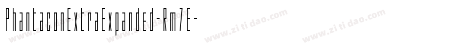 PhantaconExtraExpanded-Rm7E字体转换