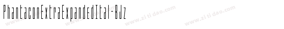 PhantaconExtraExpandedItal-BJzw字体转换 PhantaconExtraExpandedItal-BJzw字体转换