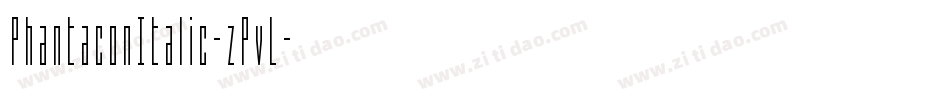 PhantaconItalic-zPvL字体转换