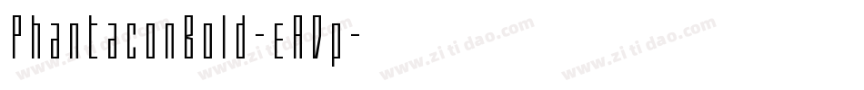 PhantaconBold-eADp字体转换