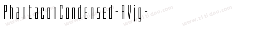 PhantaconCondensed-AVjg字体转换