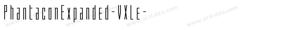 PhantaconExpanded-VXLe字体转换