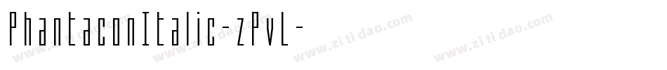 PhantaconItalic-zPvL字体转换