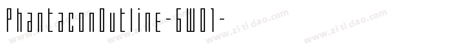 PhantaconOutline-6WO1字体转换