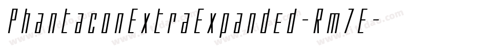 PhantaconExtraExpanded-Rm7E字体转换