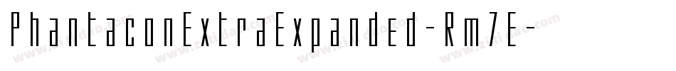 PhantaconExtraExpanded-Rm7E字体转换