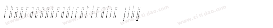 PhantaconGradientItalic-jlGy字体转换