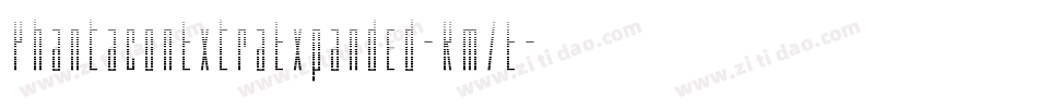 PhantaconExtraExpanded-Rm7E字体转换